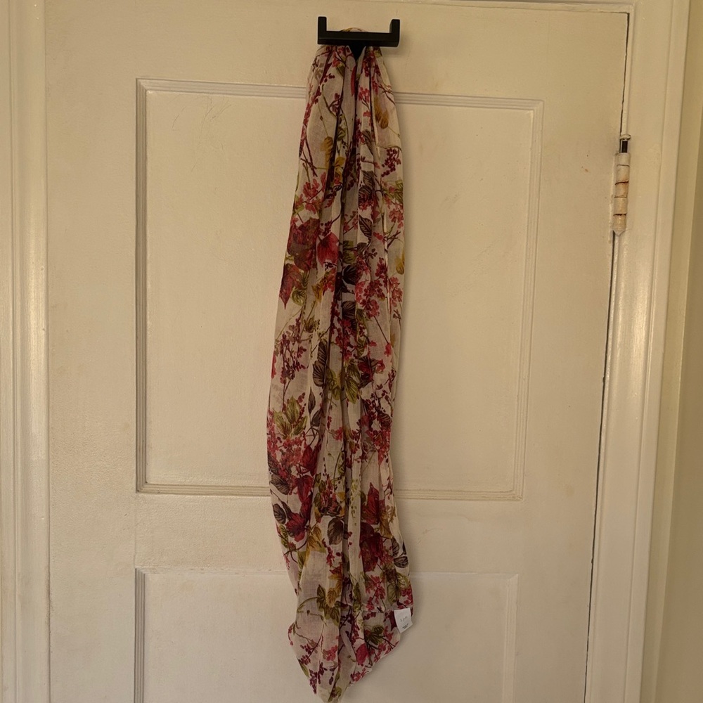 J. Jill Botanical Print Curtain - Burgundy and Olive